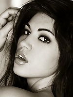 Danni Kalifornia shows off her stunning curves in black and white