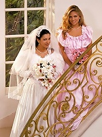 Blake & Joanna share some special moments together before the ceremony
